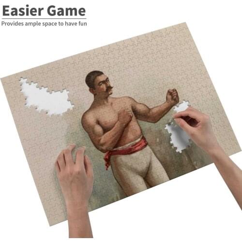 John L Sullivan - Pugilist - Color Print Jigsaw Puzzle Puzzles For Adults Release Pressure Kids Games Toys Boxing John L