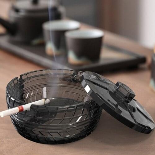 1 Set Tire Ashtray with Lid Epoxy Resin Mold Cigarette Tray Silicone Mould DIY Crafts Home Decorations Ornament Mold