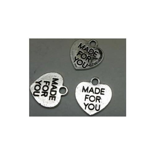 Zinc alloy pendant jewelry accessories diy handmade material charms Small peach heart