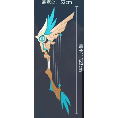Game Genshin Impact Cosplay Props Venti Weapon Bow Sky Wings Tartaglia Ajax Prop Weapons Crossbow for Halloween Christmas Party