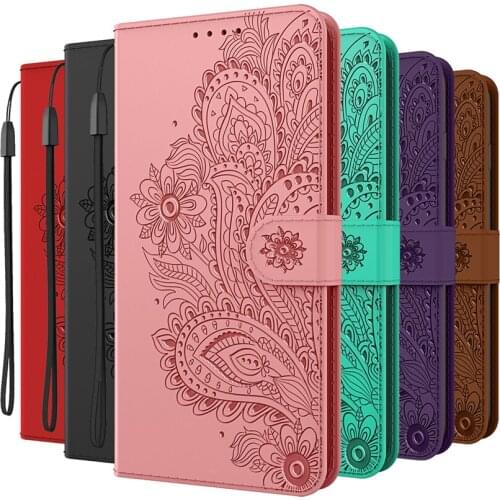 Luxury Flip Wallet Case For iPhone 6 6S 7 8 Plus 11/12 Pro Max 12 mini X XS Max XR Floral Leather Card Holder Stand Case Cover