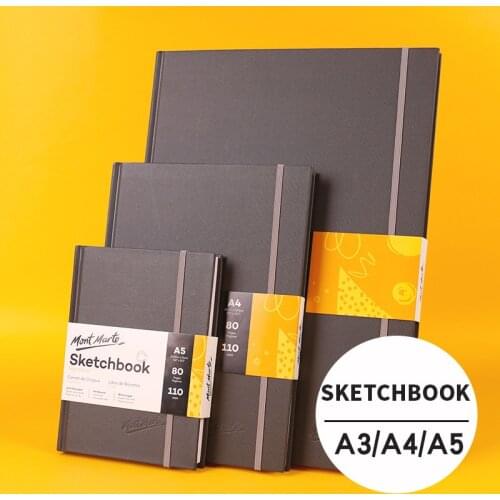 A3 A4 A5Sketchbook 80 Pages 110g Hard-faced Drawing Book Thick Paper 8k Sketchbook