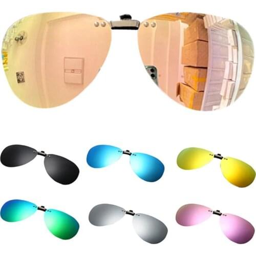 Polarized Sunglasses Metal Clips Myopia Unisex Driving Driver Mirror Anti-Ultraviolet Fashion Real Film Gafas De Sol Hombre