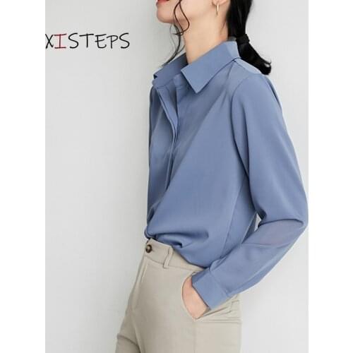 Голубые блузки XISTEPS China At AliExpress