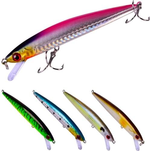 1 pieces 112mm 9.1g Wobblers hard artificial bait deep sea bass bait plastic fish fishing lure