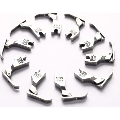 1pcs Industrial Sewing Machine Presser Foot Flatcar 0.3 Presser Zipper Foot Steel Presser Foot
