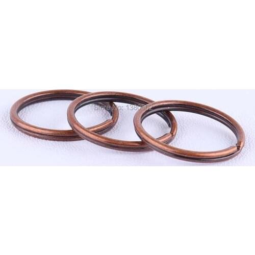 10pcs 25/30mm copper color O ring Split ring round metalkey ring key chain