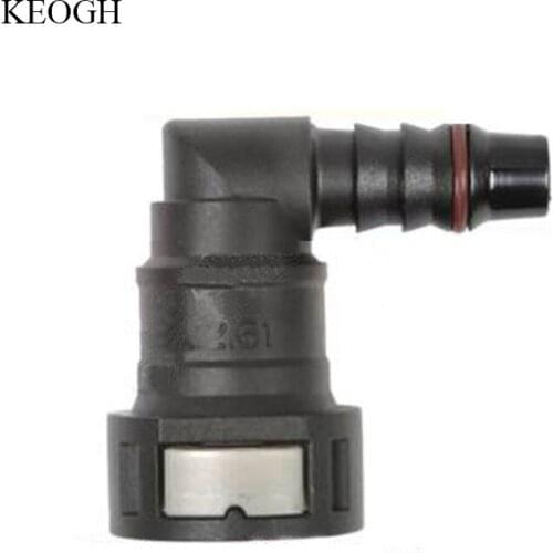 12.61 ID9 Car fuel quick connector curved female connector for 9-12mm tube quick connector 1pc