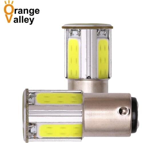 2PCS High Quality 1156 BA15S 1157 BAY15D 4 COB LED Car Auto Light Source Brake Turn Signal Parking Bulb Lamp DC12V