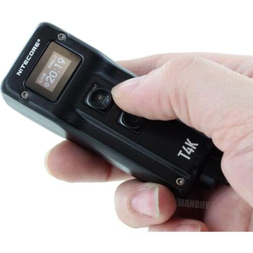 2021 Nitecore T4K USB-C Rechargeable mini Keychain Flashlight 4x CREE XP-L2 V6 LED 4000 LMs Build-in 1000mAh Battery Pack Torch