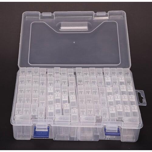 84pcs Diamond Painting Tools Storage Box Rhinestone Mosaic Container box diamond painting accessories Accessory
