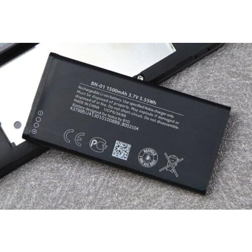 ALLCCX battery BN-01 for Nokia A110 Normandy RM-1053 RM-980 X X Dual SIM X Plus X+ with good
