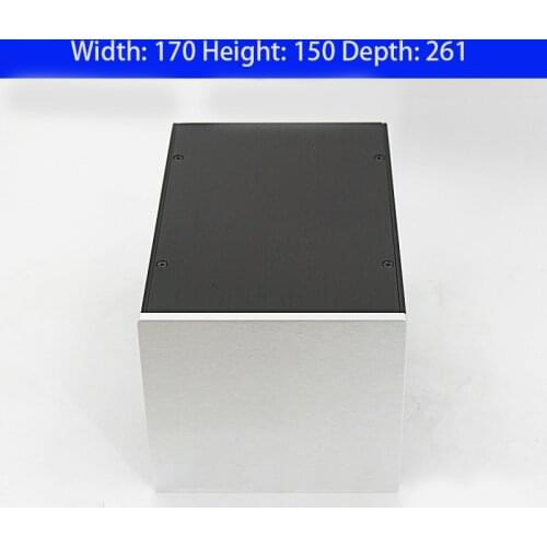 KYYSLB 170*150*258mm All Aluminum Amplifier Chassis Shell DIY Enclosure BZ1715 Multi-purpose All Aluminum Amplifier Case Box