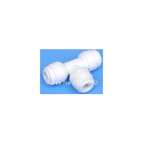 Free Shipping 100PCS/LOT Water Purifier Union 3/8'' Tee Quick Coupling Hose Connector PP