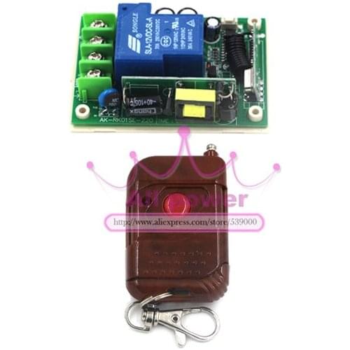 Long Distance 1 Channel AC 110V RF Wireless Remote Control Switch 30A AC 85V 180V 220V 240V 250V Receiver &Transmitter 200M