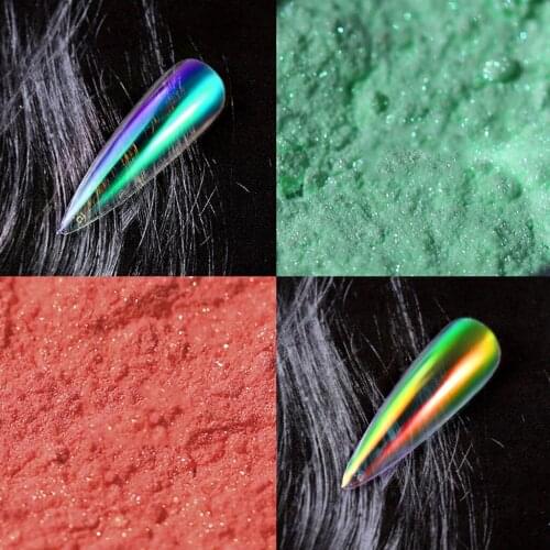 6Colors Nail Art Glitter Dust Powder Mermaid for DIY Acrylic UV Gel Tips Gifts
