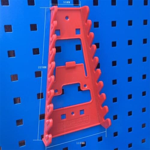 Wrench Spanner Organizer Holder Red Plastic Wrenches Keeper Sorter Holder Tray Socket Craftsman Storage Rack Tools