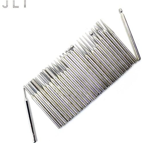 1/8" Shank Milling Cutter Rotary Tool Burr Double Diamond Cut Rotary Dremel Tools Electric wood/ metal/glass/marble Grinding