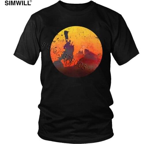 Fashion New Tees Men Soft Cotton Samurai Mt. Fuji Sunrise Shirt Short Sleeved O Neck Fujisan Print T-Shirts Gift Idea Apparel