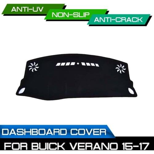 Car Dashboard Mat Anti-dirty Non-slip for Buick Verand 2015 2016 2017 Dash Cover Mat UV Protection Shade