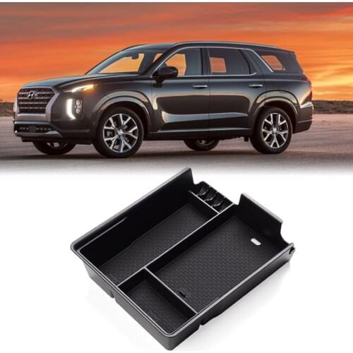 Interior Armrest Storage Box Center Console Container Case Tray Tiny Organizer For Hyundai Palisade 2020 2021 Car Styling