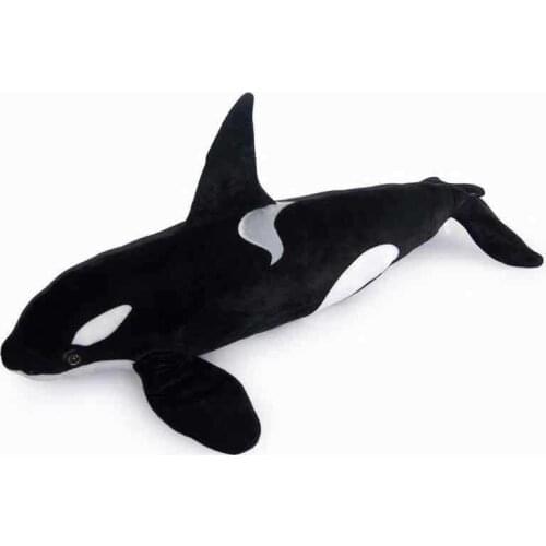 Marine animal large 130cm killer whale plush toy soft throw pillow Photography props,birthday gift b0099