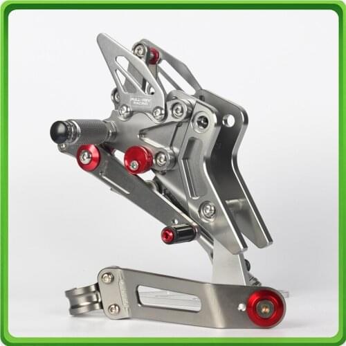 Motorcycle Adjustable Rearsets rear set sets footrest foot pegs pedal For Kawasaki Z 800 Z800 2013 2014 2015 2016 Gray