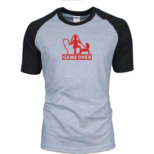 New wedding game whip and fun chain wedding gift t short sleeve mens shirt o-neck casual problem solving T-shirt