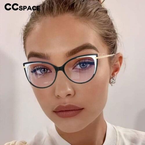 53645 TR90 Cat Eye Anti Blue Light Optical Glasses Frames Men Women Fashion Computer Eyeglasses