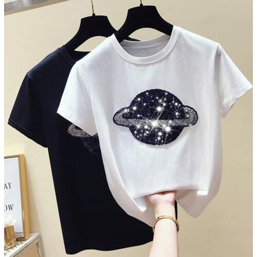 Orgreeter Women's T-shirts With Sequins