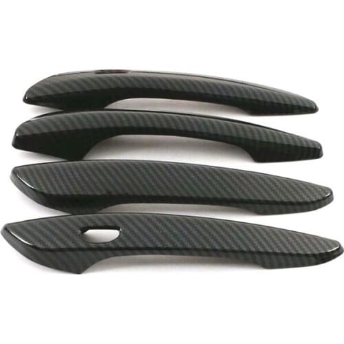 Fit for Mazda 3 Axela refitted carbon fiber outer handle door bowl sticking door wrist frame