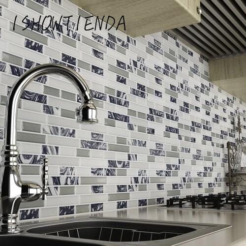3D Self Adhesive Wall Tiles Clever Tiles Glitter Mosaic stickers aesthetic home decor for kitchen Living room bedroom wallpaper