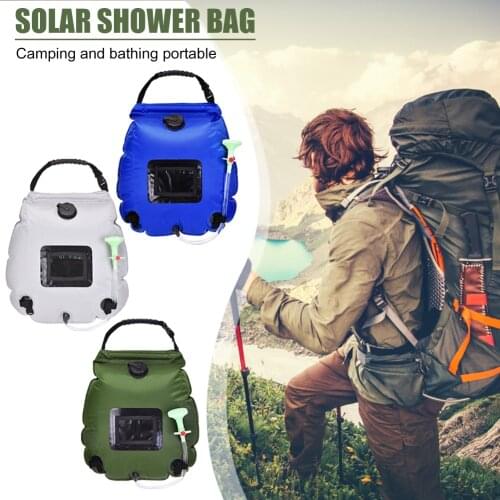20L Portable Bag Outdoor Solar Bathing Water Camp Hiking Shower Bags for AOTU AT6628 Family Outdoor Camping Accessories