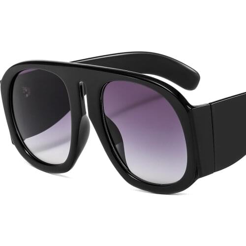 Fashion Vintage Oversized Big Frame Sunglasses Women Men Popular Luxury Brand Designer Gradient Travel Driving Sun Glasses Male