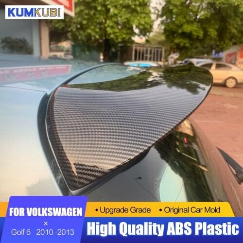 Fit For Volkswagen Golf 6 ABT Style Spoiler 2010 2011 2012 2013 ABS Plastic Unpainted Primer Color Exterior Rear Wing Spoiler