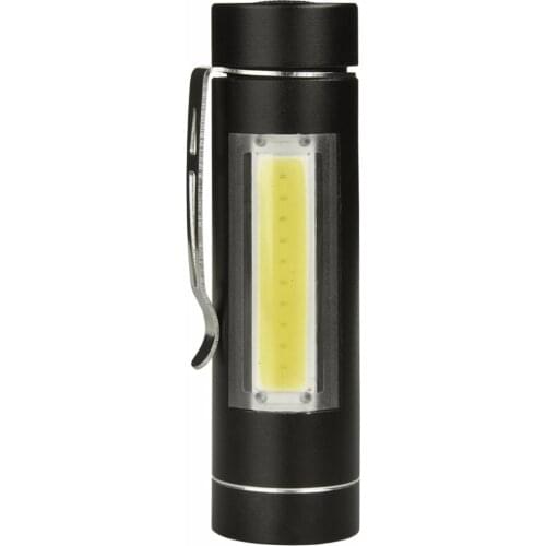 LED Flashlight Torches 14500/AA Working Pocket Pen Lamp Mini COB High Light with Clip Daily Waterproof Penlight