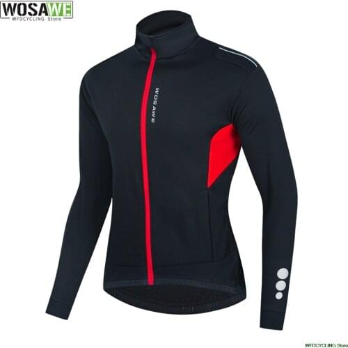Cycling Jacket Winter Windproof Water Repellet Reflective Jacket Warm Men Women Mountain Bike MTB Jacket Long Jersey