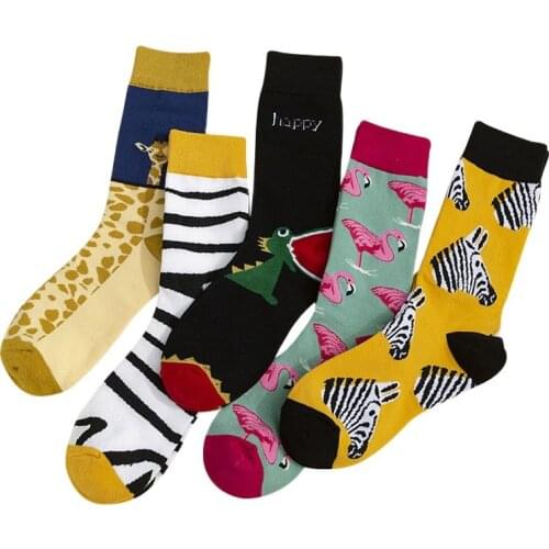 Spring Autumn and Winter Womens Tube Socks Cute Animal Cotton Female Kawaii Cat with Dog Short Sock Slippers Soft Funny Socks