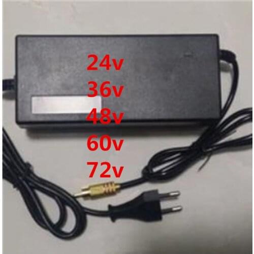 24v 36v 48v 52v 60v 72v 2A 3A Lithium battery charger LOTUS head electric bike e scooter e motor Energy storage battery charger
