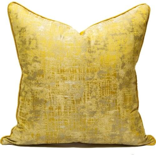 Yellow Summer Cushion Cover Polyester Pillowcover Decorative Sofa Cushions Throw Pillows Pillowcases Home Decor Cushion Cover