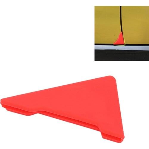 2Pcs Triangle Car Door Corner Soft Silicone Guard Trim Anti-Scratch Protector