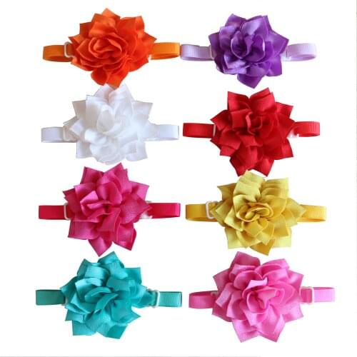 60PCS Flower Bowties Pet Products Pet Dog Cat Bow Ties Collar Cute Dog Grooming Accessories For Small-Middle Dog Supplies