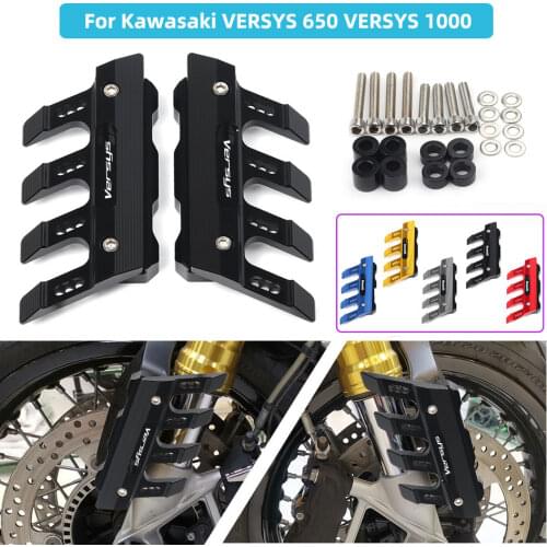 For Kawasaki VERSYS 650 VERSYS 1000 Motorcycle CNC Aluminum mudguard side protection block front fender side anti-fall slider