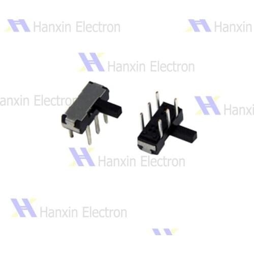 Free shipping Horizontal toggle switch 6 feet vertical gear 2 power switch 6pin 1000pcs/lot