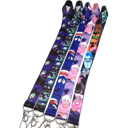 More style 10 pcs Badge Lanyard for Keys Mobile Phone Neck Straps Cartoon Keychains