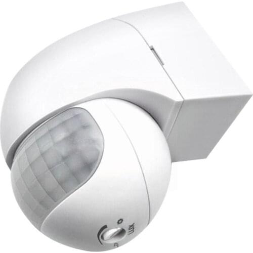New 1Pcs Motion Sensor 110v~230v Motion Detector Automatic PIR Light 180 Outdoor Degree Timer Switch Sensor Rotating Infrar R9I9