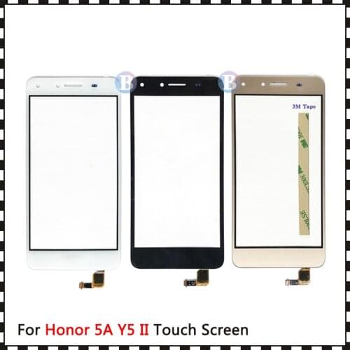 High Quality 5.0" For Huawei Honor 5A Y5 II 2 Y5II CUN-L01 LYO-L21 Touch Screen Digitizer Sensor Outer Glass Lens Panel+Tracking