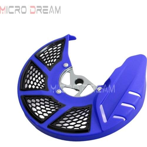 Dirt Pit Bike X-Brake Front Disc Cover Guard Rotor Vented Protector Blue for Yamaha YZ250F YZ250FX YZ450F YZ450FX 2014-2018