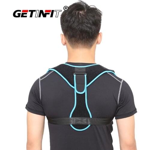 Getinfit Back Support Posture Corrector Clavicle Spine Back Shoulder Lumbar Brace Support Belt Posture Correction Protector Gear