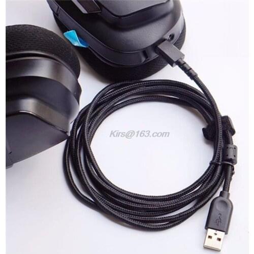 1PC USB Charging Cable Headphone Cable Wire For Logitech G533 G633 G933 Headphone